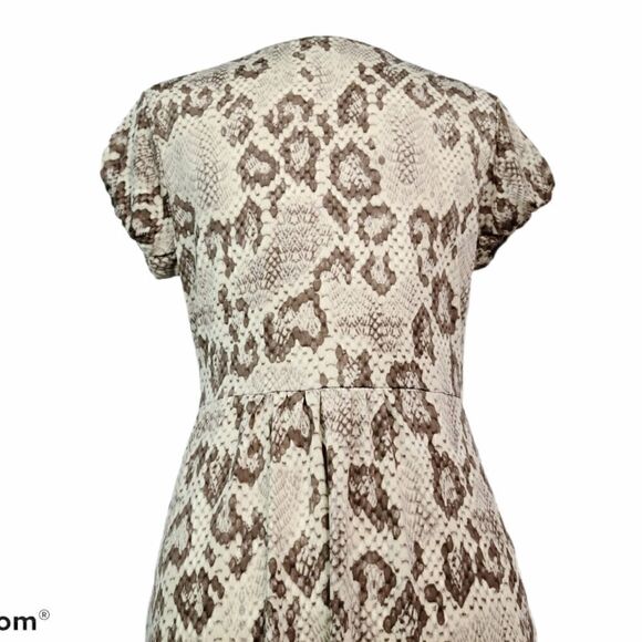 Animal Print Brown Casual Summer Dress M - Picture 9 of 11